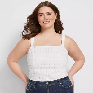 Lane Bryant sz 24, white tank